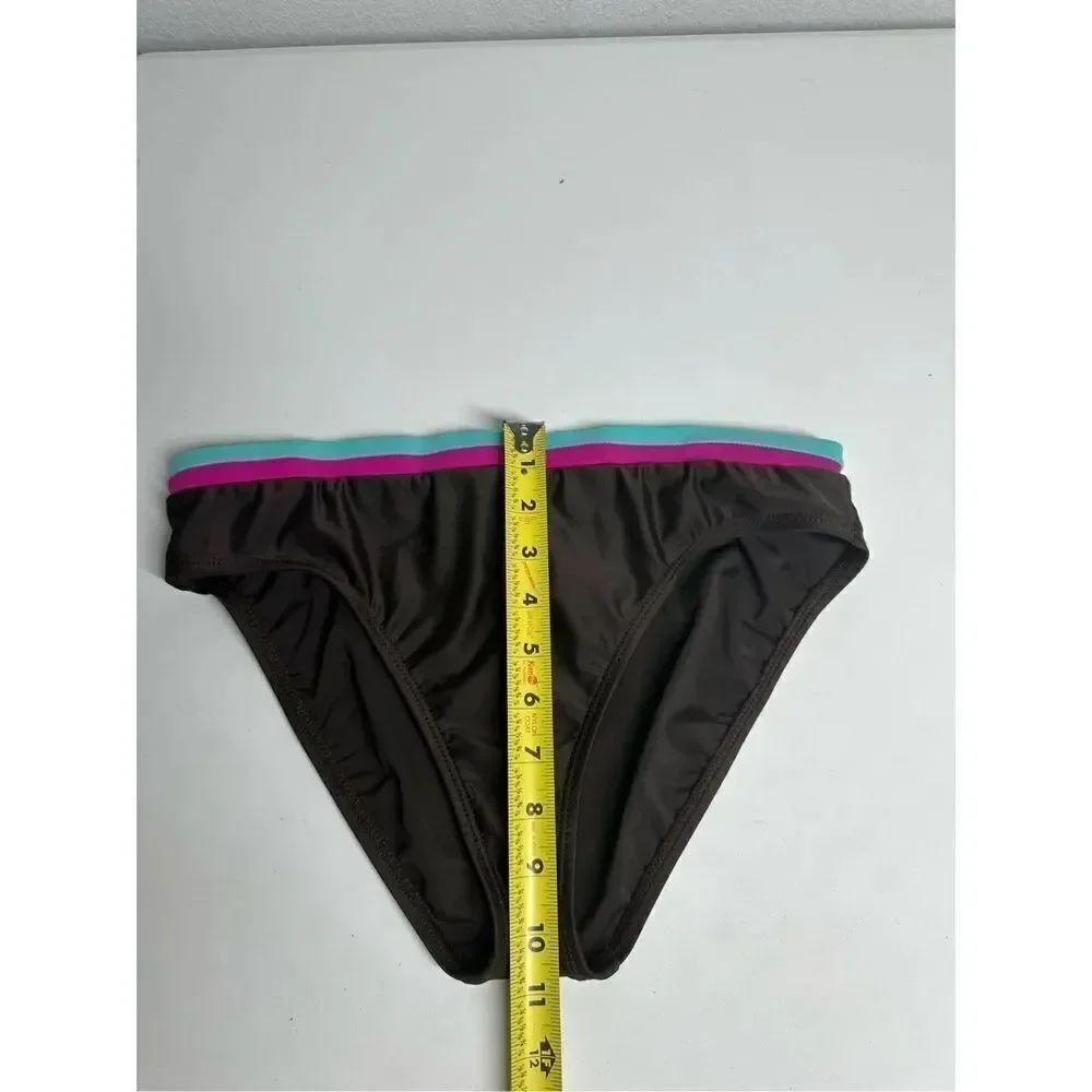 24 & Ocean Bikini Buttom Brown Pink Green Size M